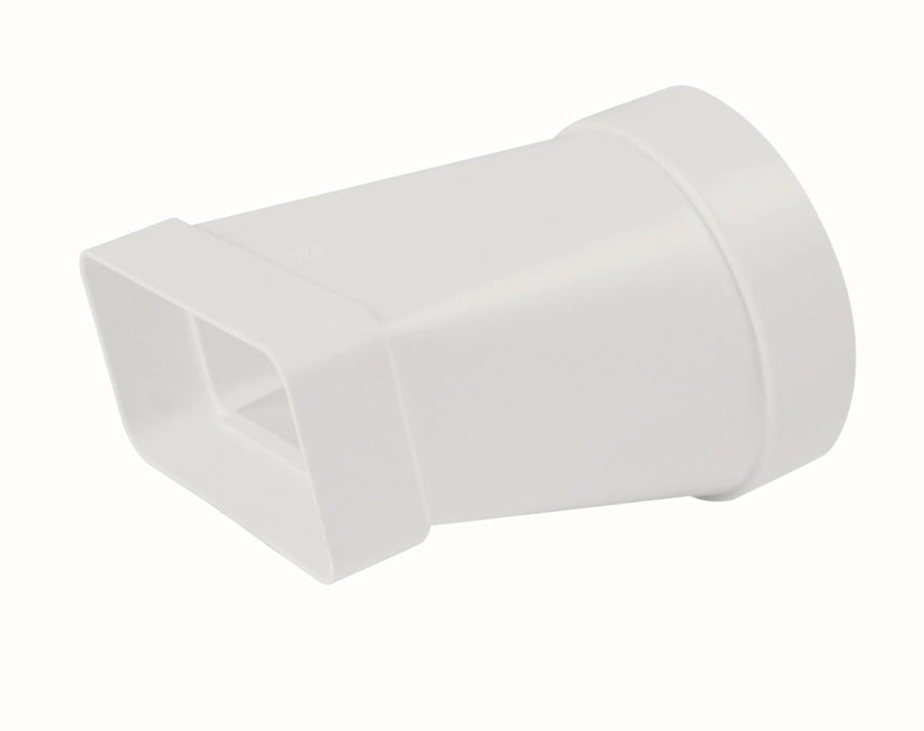 Adattatore rettang. circolare 100-55x110 bianco per cappe