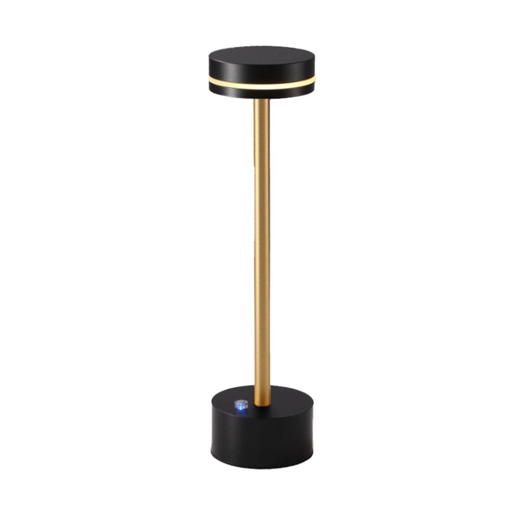 Lampada da tavolo nero-oro LED 5W 3000K touch SAM Milagro