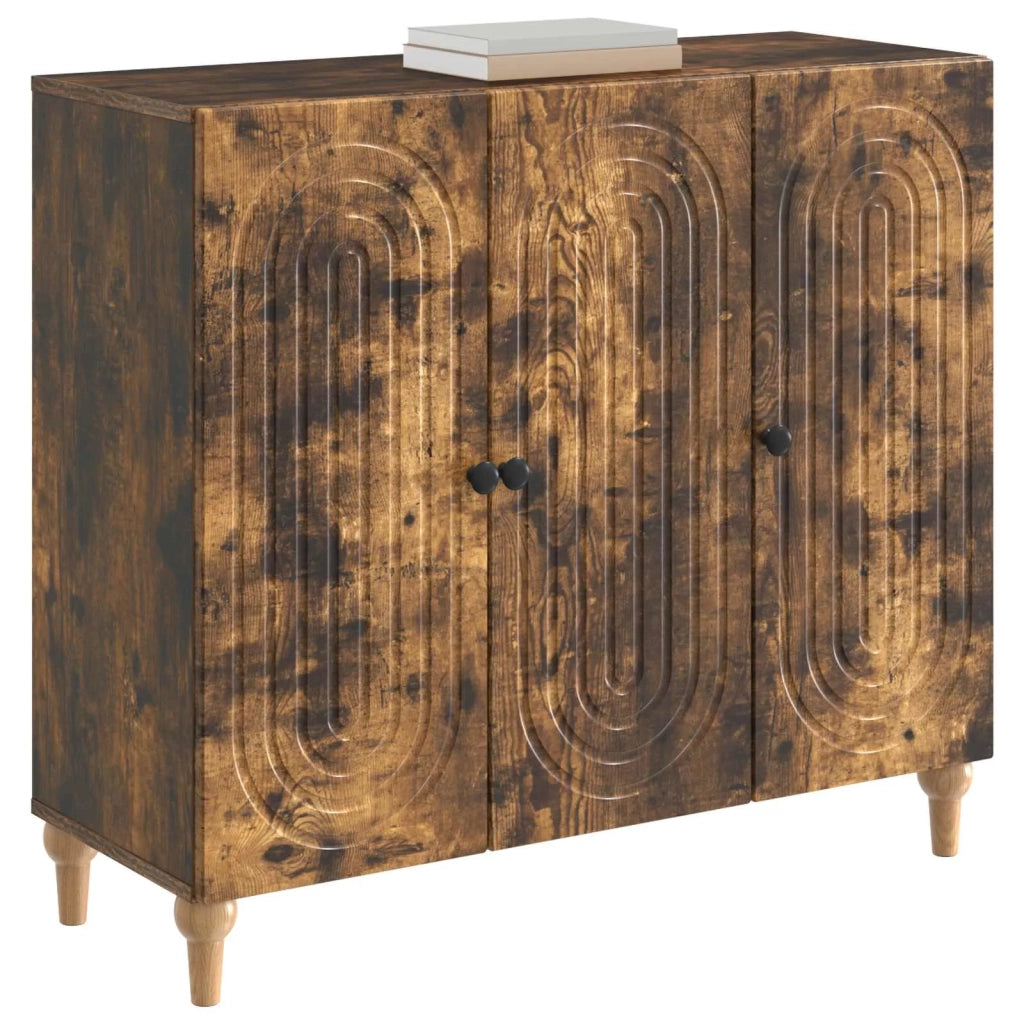 Credenza Rovere Fumo 89 x 34,5 x 80 cm Legno ingegnerizzato 894190