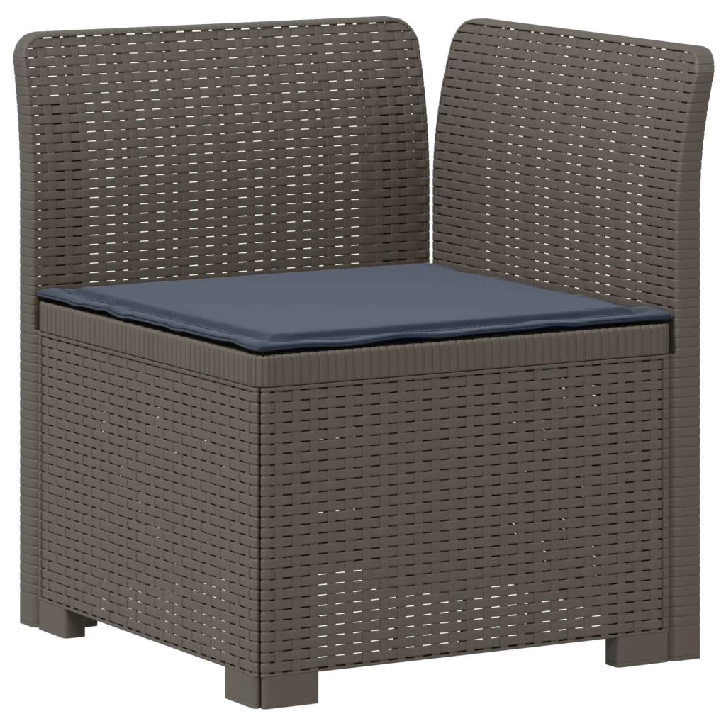 Divano da esterno-Divano da Giardino a 2 Posti con Cuscini Aspetto Rattan PP 405597