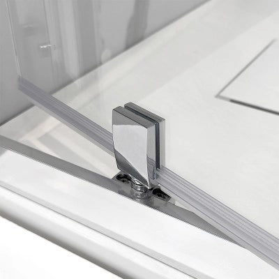 Box doccia 80x70x80 cm con porta a battente serigrafata H 200 cm Ted
