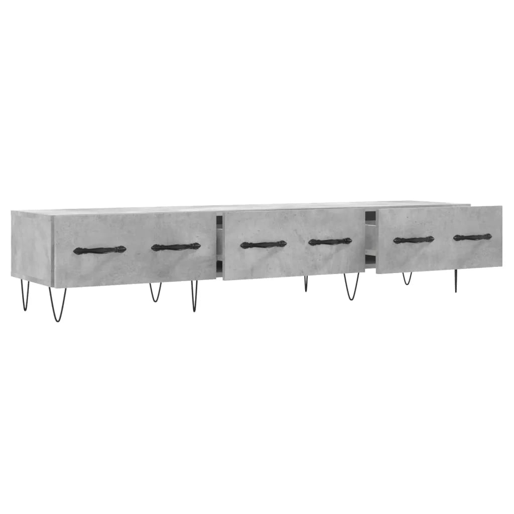 Mobile TV multimediale mensola TV credenza TV sala da pranzo soggiorno camera da letto 150 x 36 x 30 cm legno ingegnerizzato grigio 02_0026023