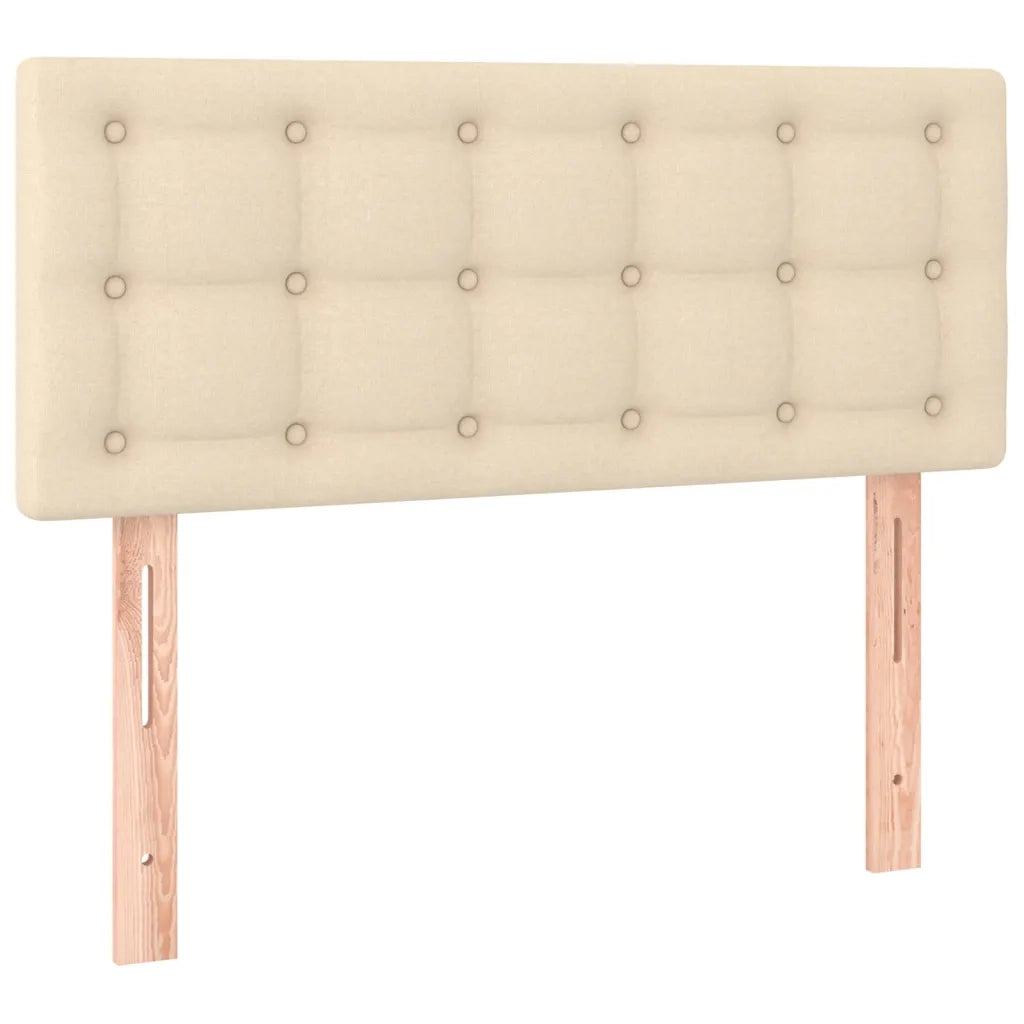 Giroletto a Molle con Materasso Crema 90x190 cm in Tessuto 3127090