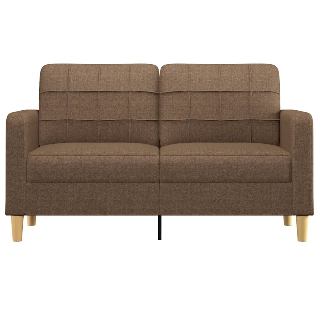 Divano a 2 Posti-Sofa 2 Posti Marrone 140 cm in Tessuto 779257
