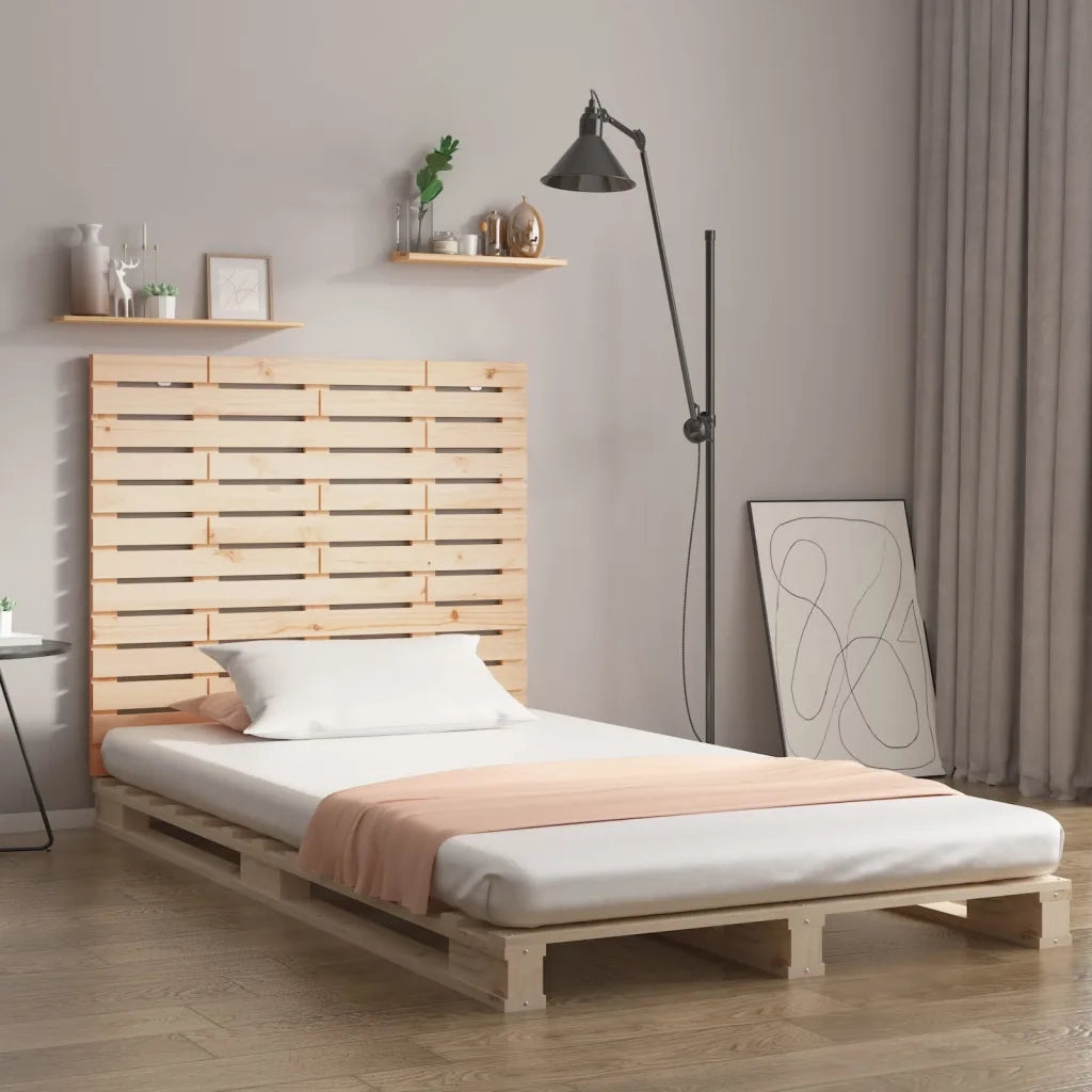 Testiera | Testata da Parete 146x3x91,5 cm in Legno Massello di Pino