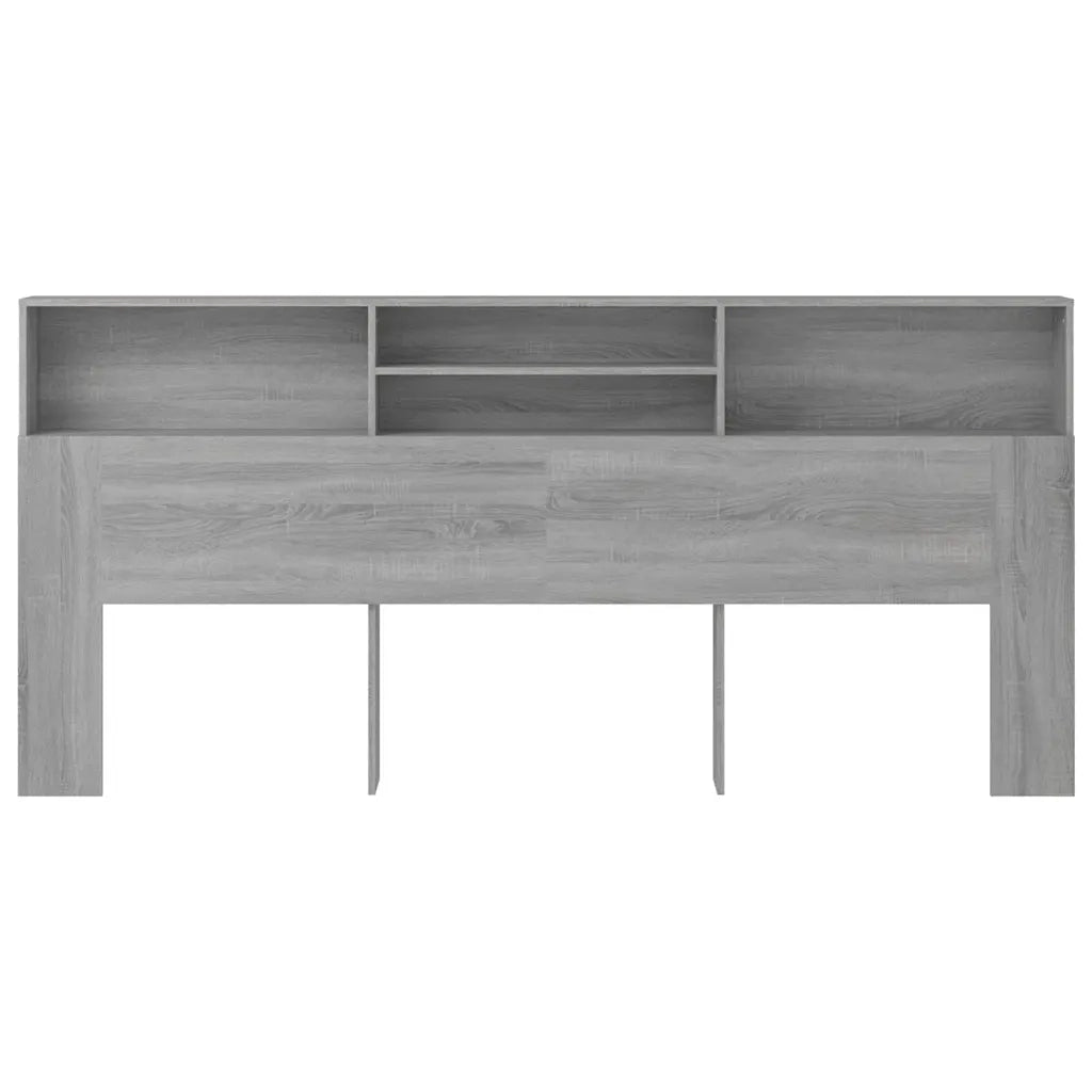 Testiera | Testata con Contenitore Grigio Sonoma 220x19x103,5 cm