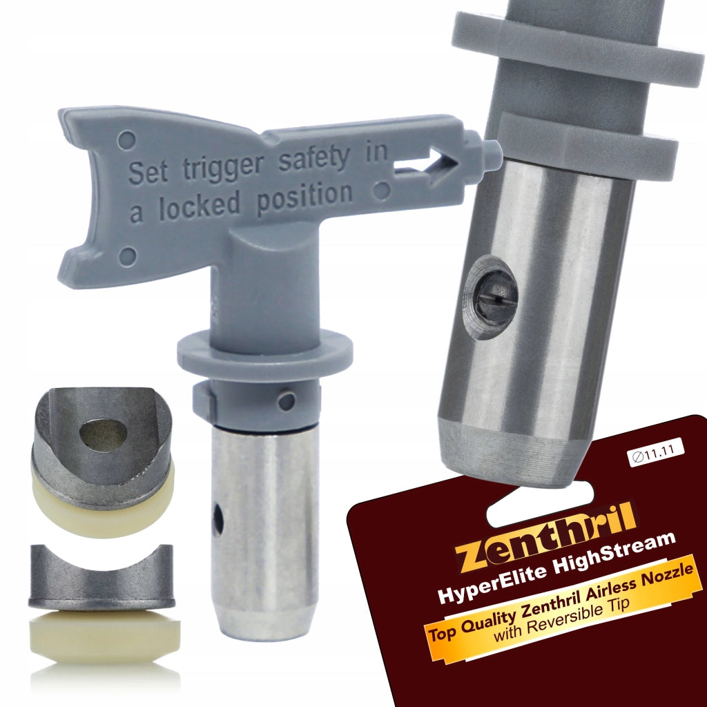 Ugello di Spruzzatura Alta Pressione Zenthril HyperElite HighStream Modello 329 – Larghezza 15 cm, Diametro 0