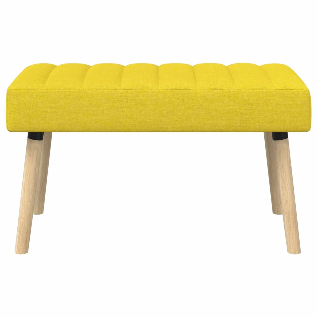 Panchina trapuntata a canale Giallo Chiaro 80 x 40 x 46 cm 42038483