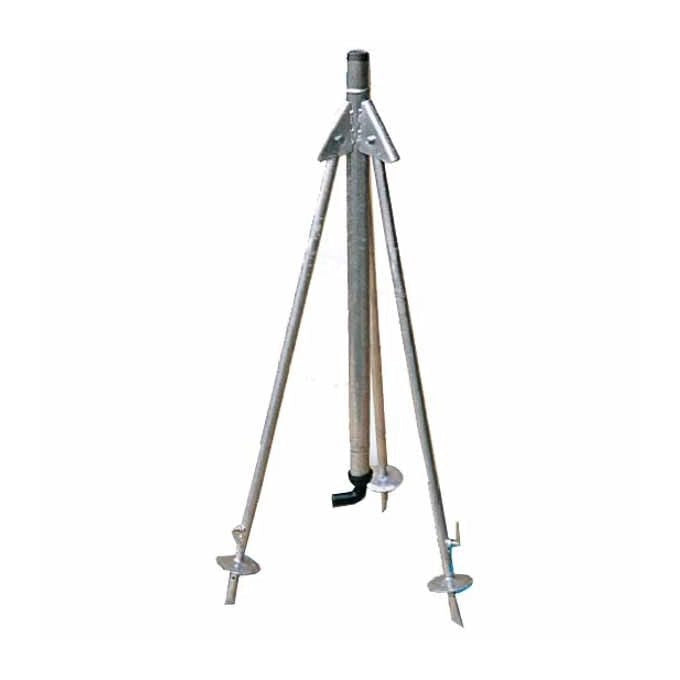 Valla 1''1-2 M MM 40 Supporto Irrigatori Struttura in Acciaio Zincato Altezza Regolabile Uscita Attacco Filettato Entrata Portagomma Nylon Curvo colore Nero