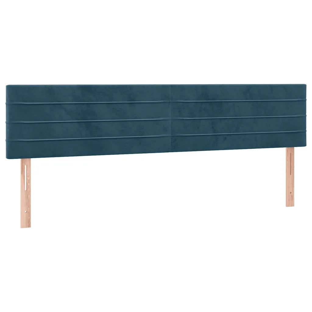 Letto matrimoniale | Letto per adulti | Giroletto senza Materasso Blu Scuro 120x190 cm Velluto