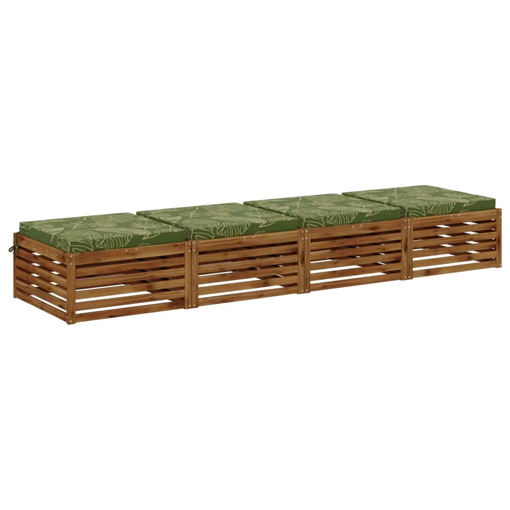 Cuscini per Sedia in 4 Pezzi SOEST 4 pz 100% Poliestere 944746