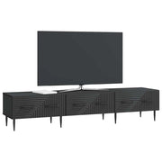 Mobile TV | Armadietto TV | Mobile Porta TV Nero 147 x 34,5 x 30 cm Legno ingegnerizzato