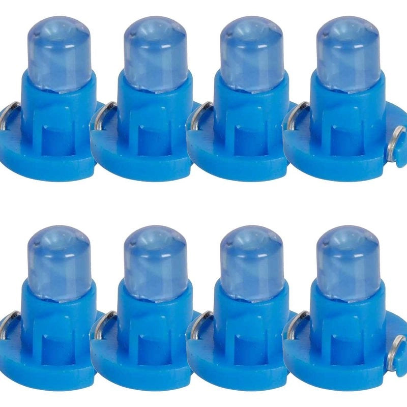 8 Pezzi Lampada Led T4.2 1 COB 12V 0.6W 40lm Luce Blu 17mm Luci Cruscotti e Strumentazioni