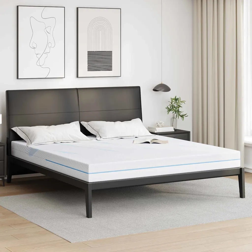 Materasso Bianco 200 x 200 cm Tessuto Jacquard
