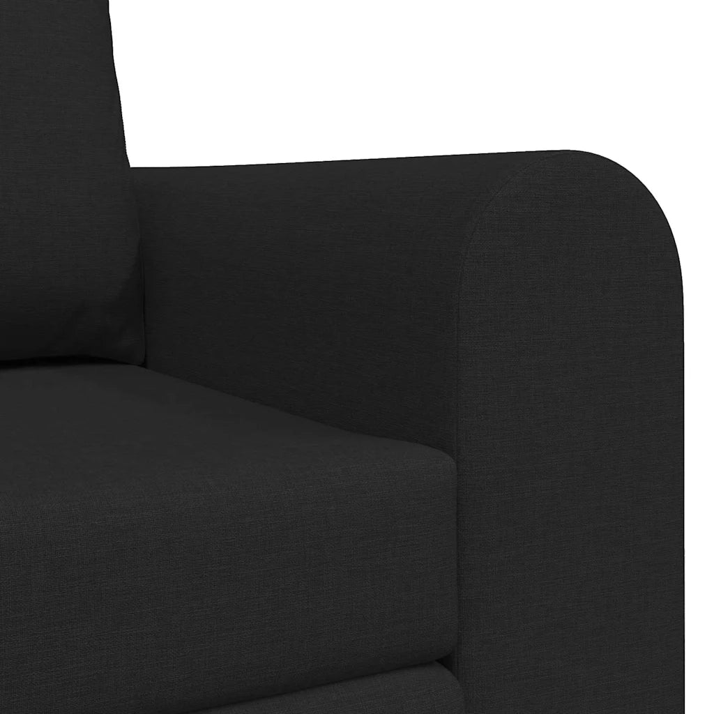 Divano letto 60cm Nero Tessuto 4106675