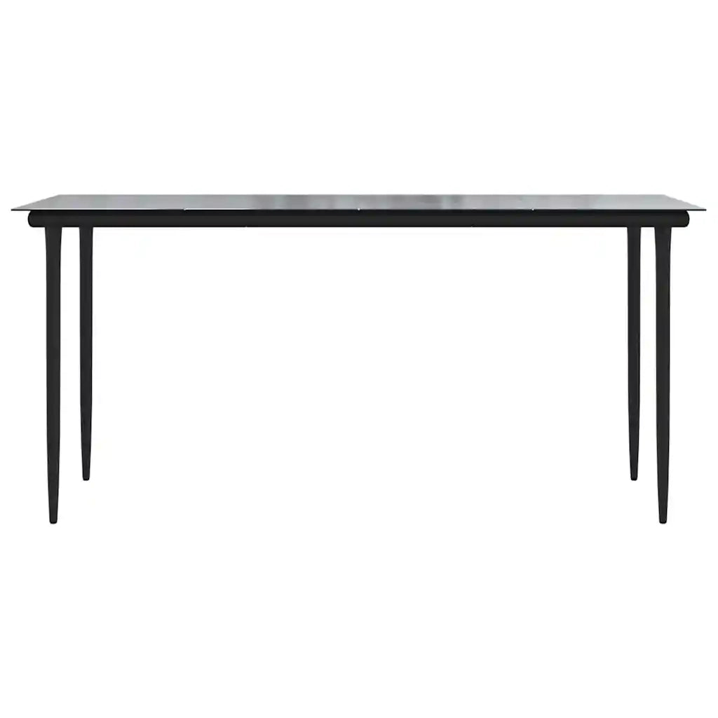 Set da Pranzo da Giardino con Cuscini 5 pz | Set Salotto da Giardino Polyrattan Vetro