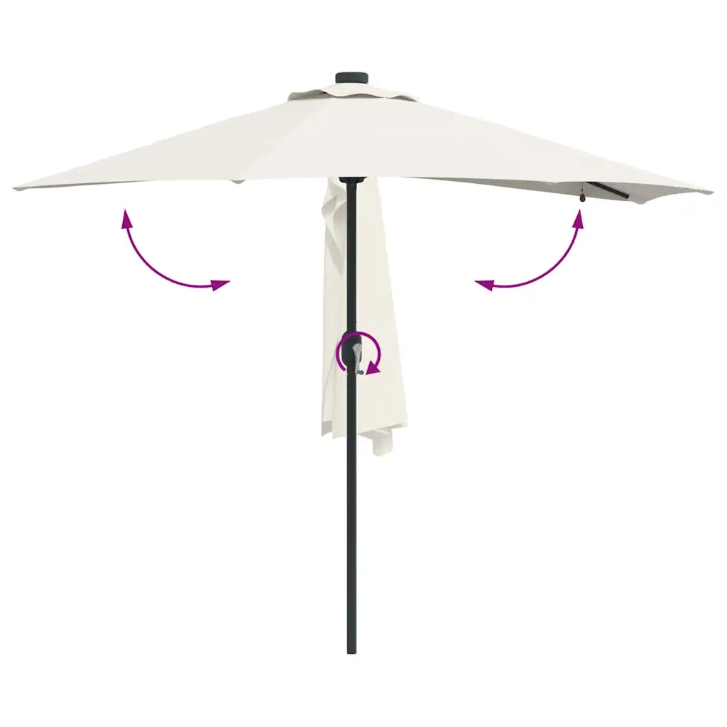 Ombrello | Parasol da giardino Sabbia 294 x 150 x 223 cm