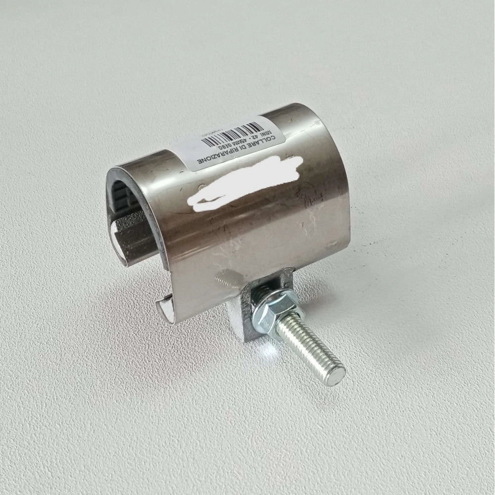Collare di riparazione 48-51mm inox per tubi con un tirante