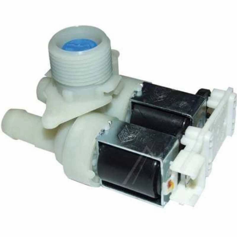 Elettrovalvola doppia lavatrice 2 Vie 90° 14Mm Morsetto Whirlpool Ignis  - Whirlpool Ariston Hotpoint