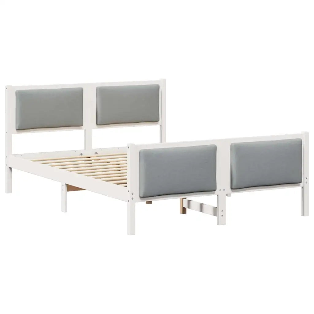 Struttura del letto-Giroletto Grigio chiaro 160 x 200 cm Tessuto 700692