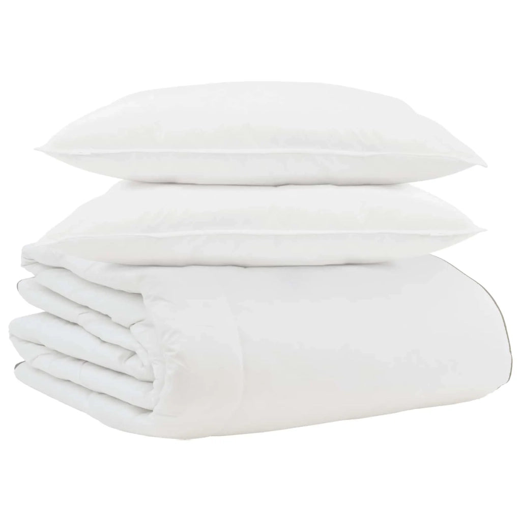 Duvet Invernale con cuscino 3 pcs Bianco Piuma d'anatra 3376878