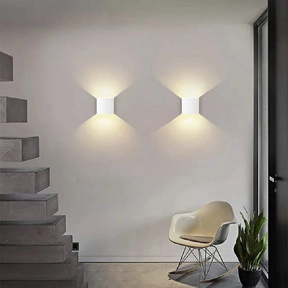 APPLIQUE LED QUADRATA SLIM 12W BI-EMISSIONE LUMINOSA LUCE NATURALE 4000K° - ILLUMINAZIONE EFFICIENTE E STILIZZATA IDEALE PER INTERNI SOGGIORNI CAMERE INGRESSI UFFICI E NEGOZI