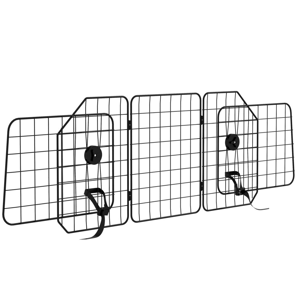 Recinto per Cani ¨C Minimal ¨C Regolabile 93-150cm, Pieghevole, Acciaio, Nero
