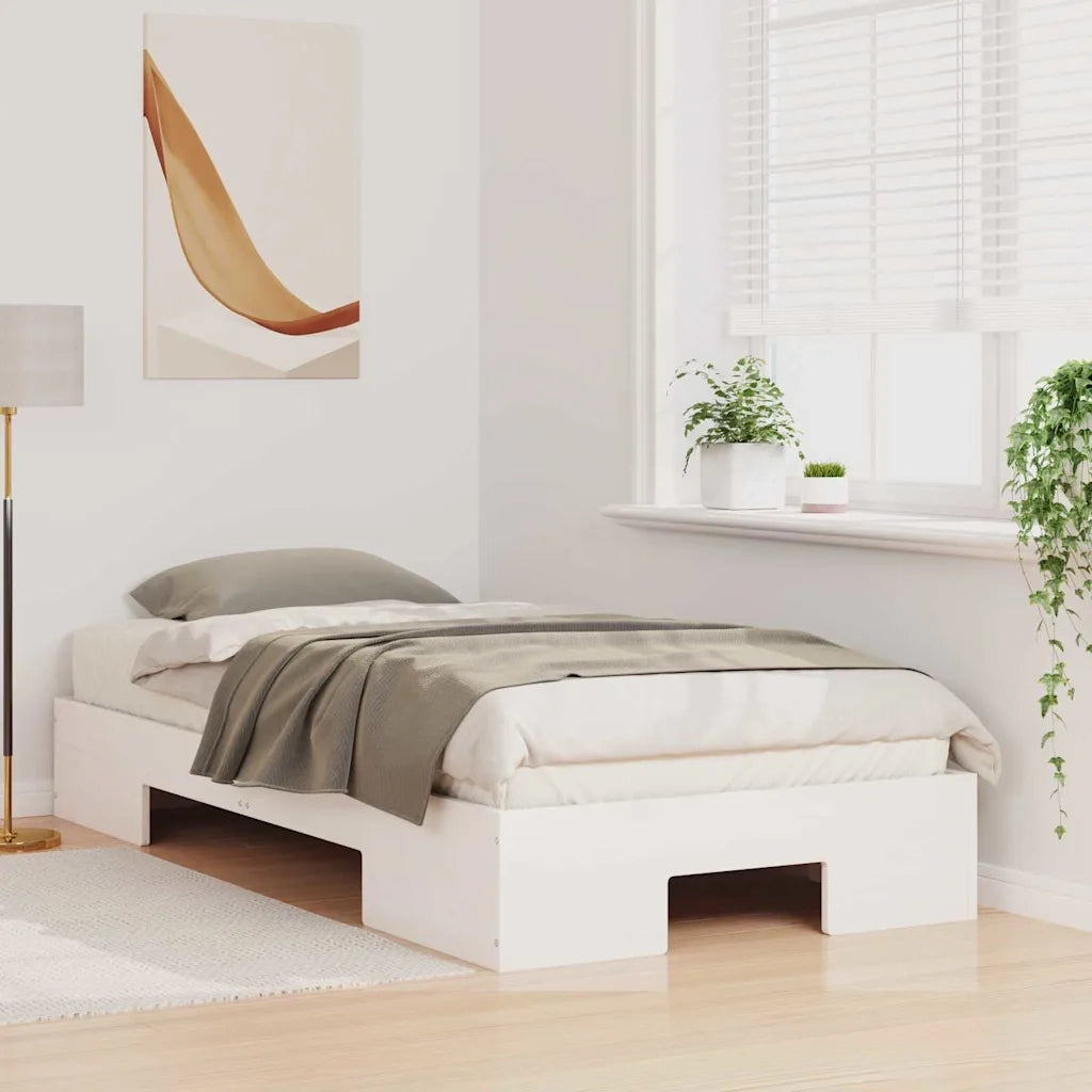 Struttura del letto-Giroletto-Rete del Letto Bianco 100 x 200 cm