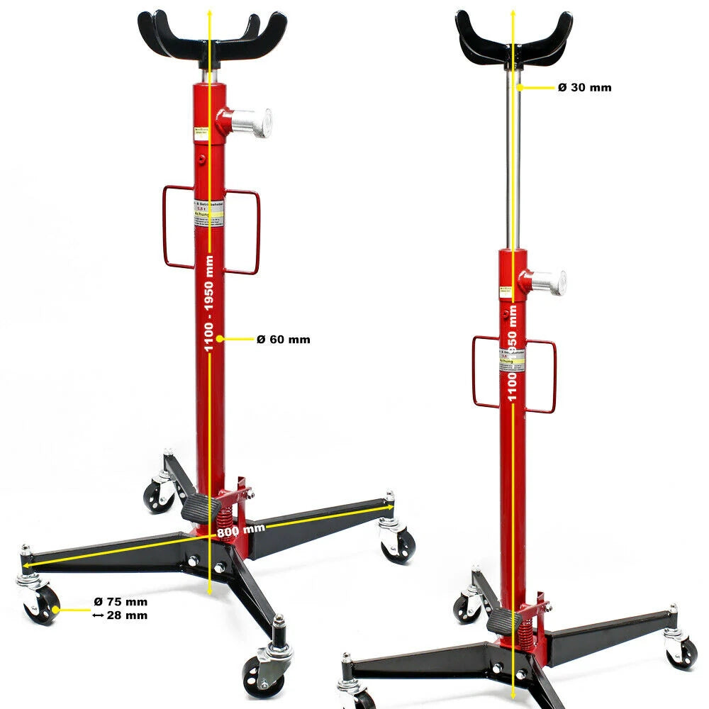 Cric da fossa per cambio cric idraulico per trasmissione sollevamento motore 500 kg 16_0002752