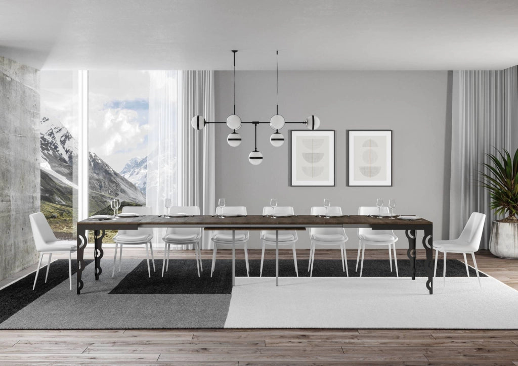 Tavolo Allungabile 160-420x90x77 cm Karamay Evolution Noce