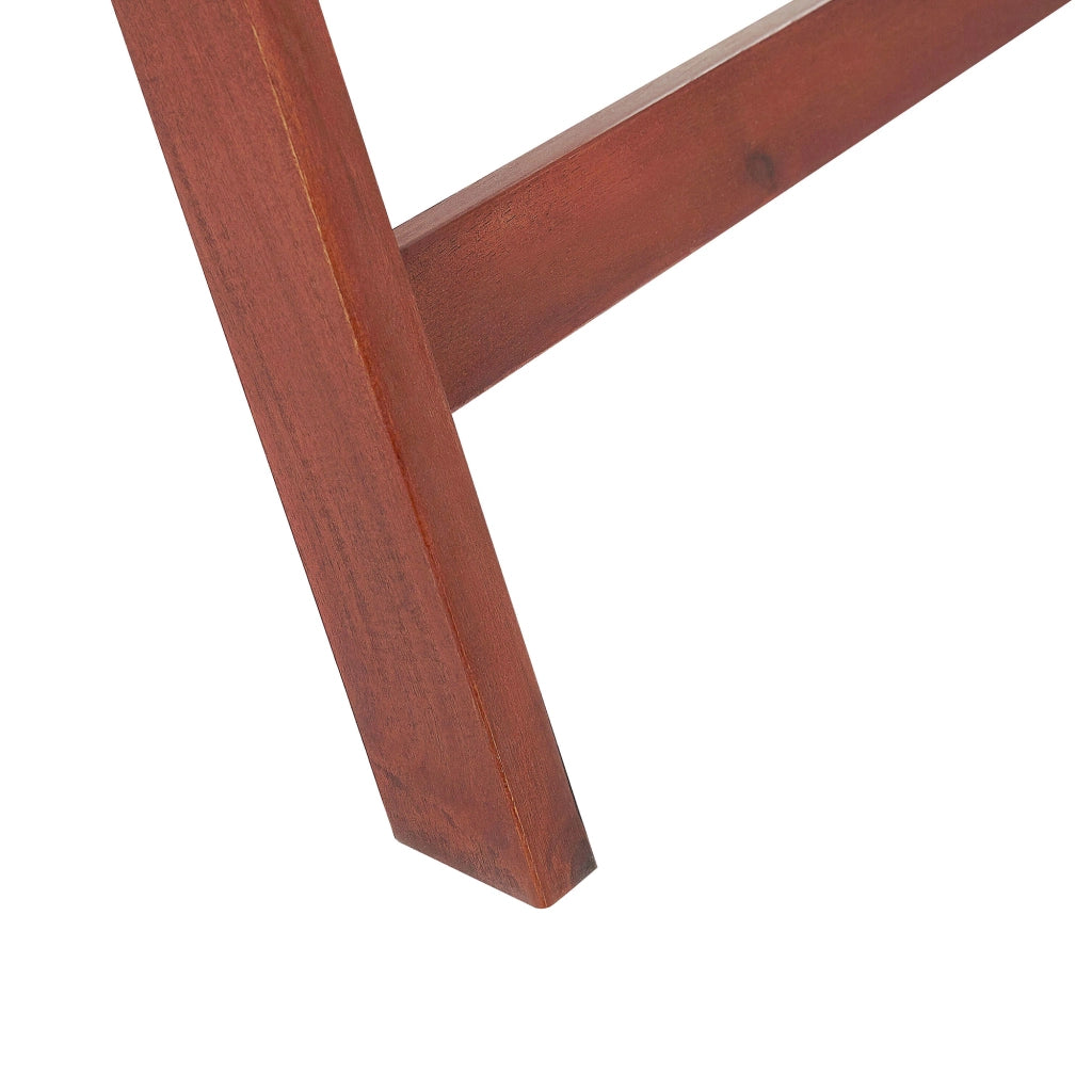 Set di 2 sedie da giardino in legno di acacia grigio cuscino regolabile pieghevole per esterni in stile rustico country