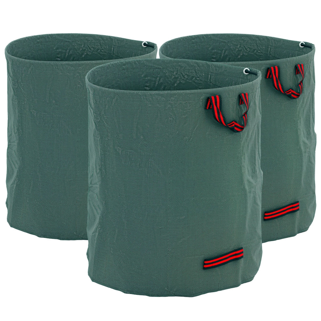 Set di 3 Sacchi per Rifiuti da Giardino ¨C Zephmum ¨C 272L Grigio con Asse