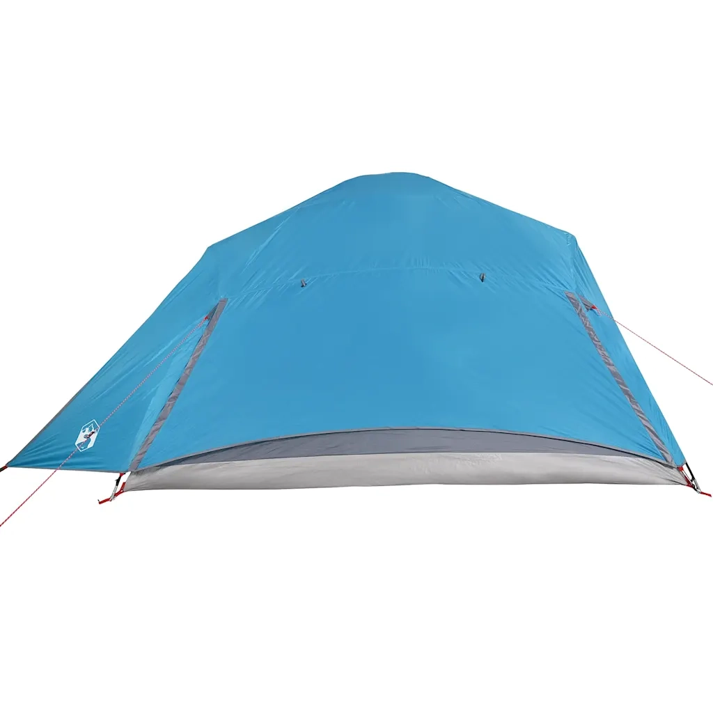 Tenda da Campeggio a Cupola per 4 Persone Blu Impermeabile 94724