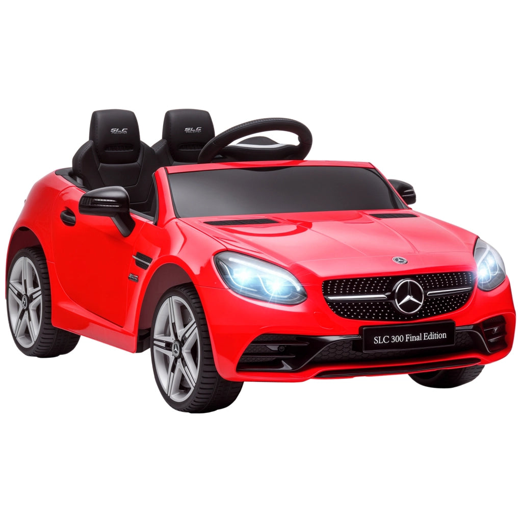 Auto Bambini Mercedes SLC 300 Telecomando ¨C zephmum ¨C Rosso PP e Metallo 107x62.5x44 cm