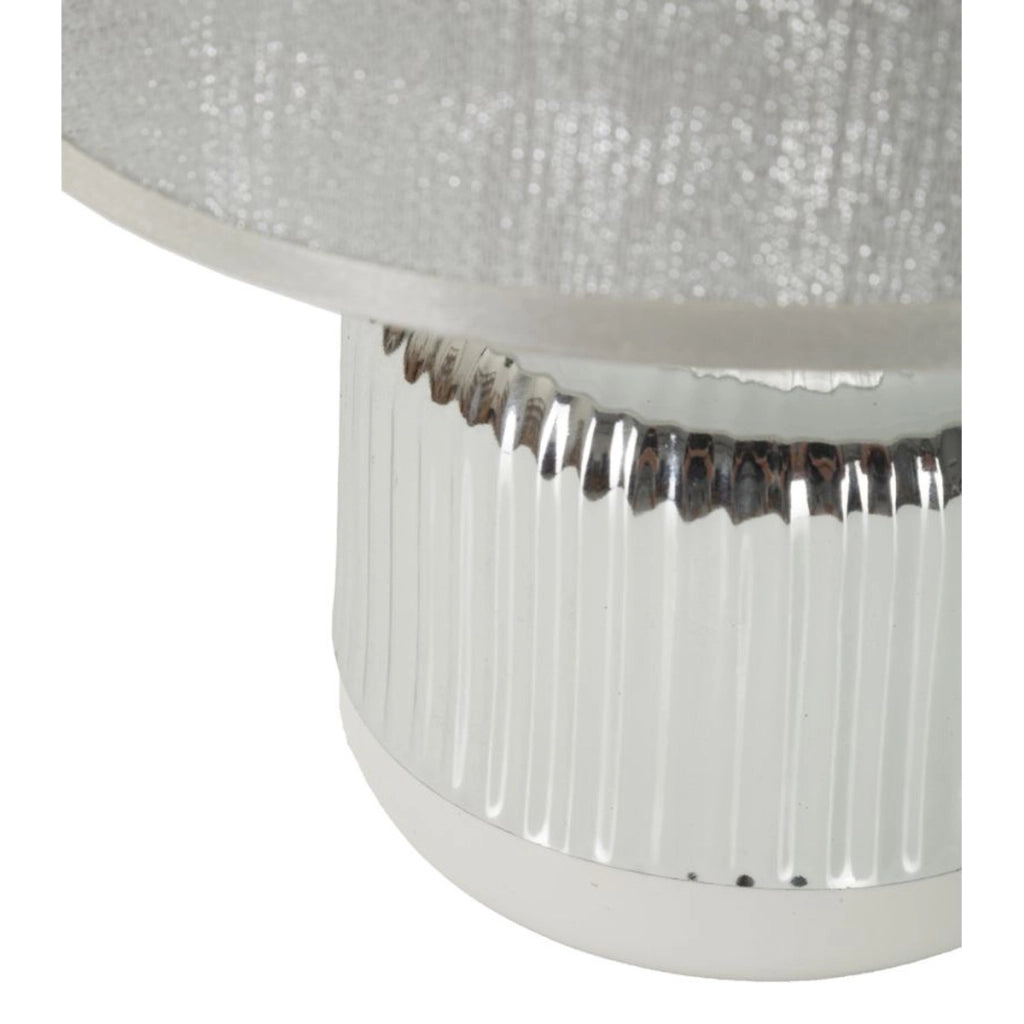 Lampada da tavolo Lucina argento in ceramica Ø20×29 cm