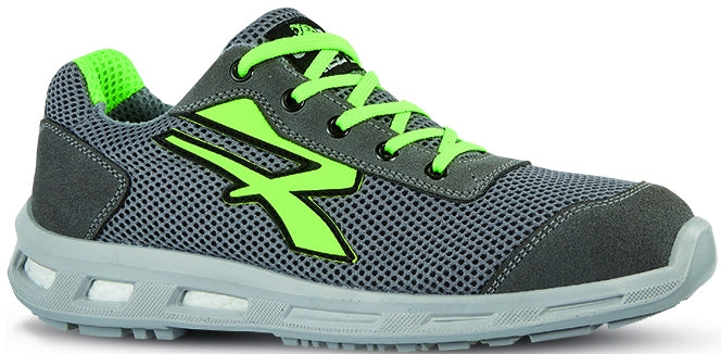 U-Power SCARPE ANTINFORTUNISTICA BASSE S1P SRC REDLION SUMMER Col. Grigio Mis. 39
