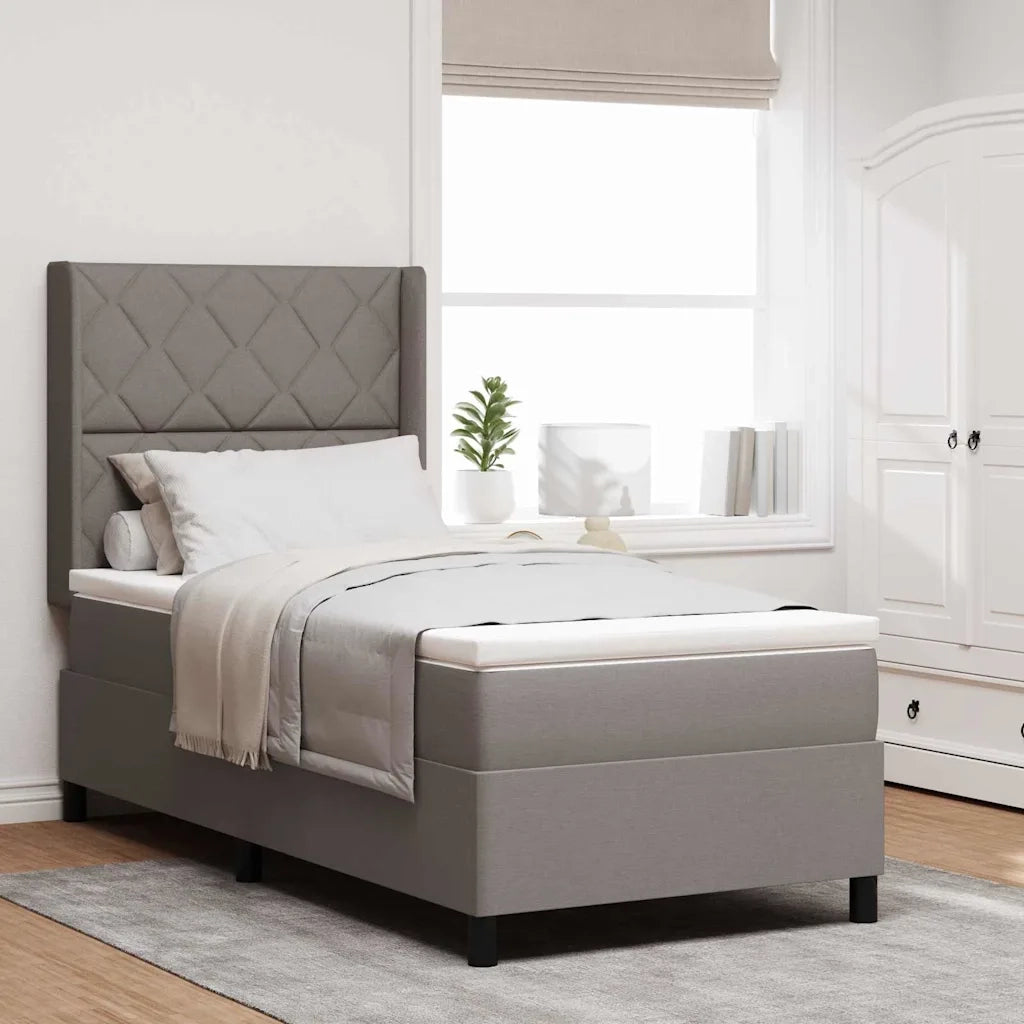 Letto a Sorgente LED con materasso Talpa 100 x 200 cm Tessuto