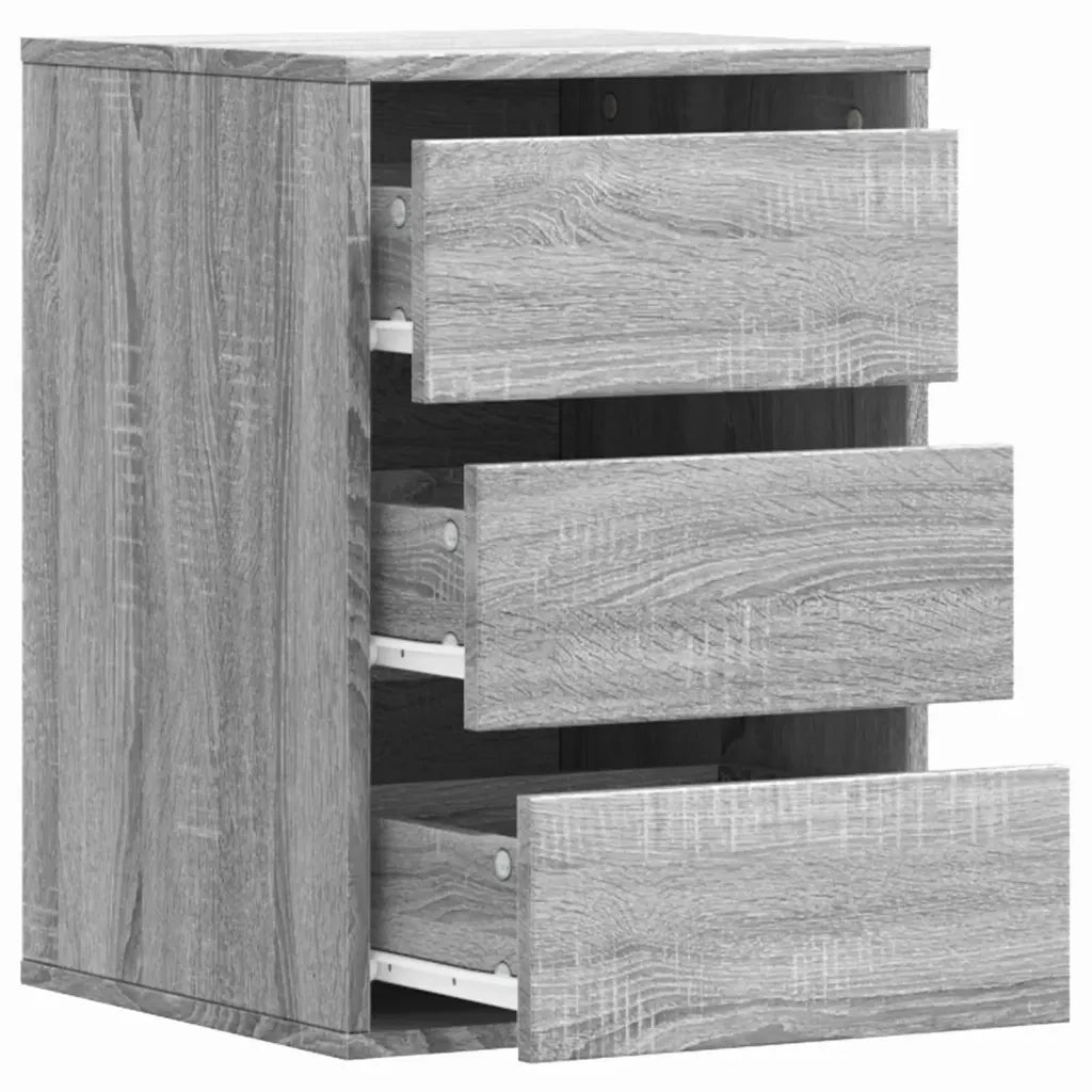 Cassettiera Angolare Grigio Sonoma 40x41x58cm Legno Multistrato 852839