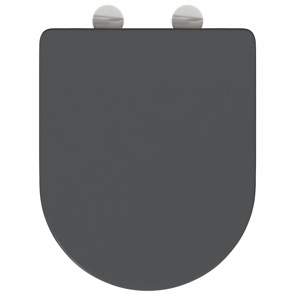 Sedile del WC Antracite 47 x 36 x 3,4 cm Duroplast 42002366