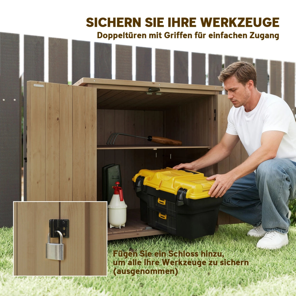 Box Contenitore da Giardino ¨C Xylo ¨C 77,5x88x90 cm Grigio Antracite Impermeabile