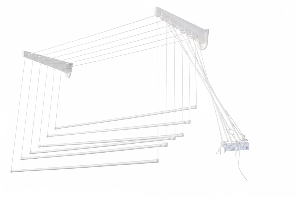 STENDIBIANCHERIA DA PARETE SALISCENDI RESINA 140 CM- 1,0 pz