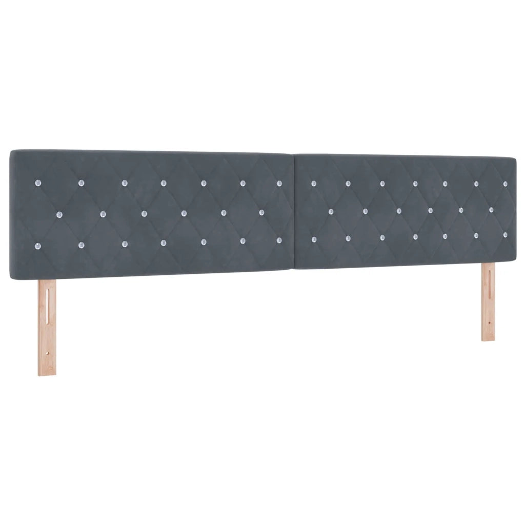 Letto con contenitore LED e materasso Grigio Scuro 200 x 200 cm 3459379