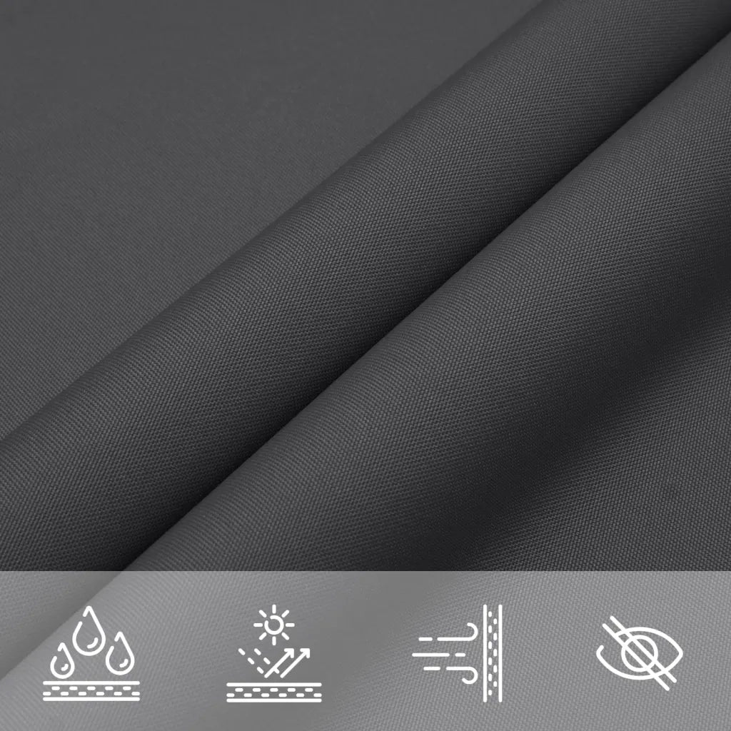Vela Parasole-Telo Ombra-Vela Ombreggiante in Tela Oxford Quadrata 2,5x2,5 m Antracite