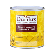 Durilux smalto sintetico satinato per legno e ferro *** formato 0,375 l, colore- nero, confezione 1