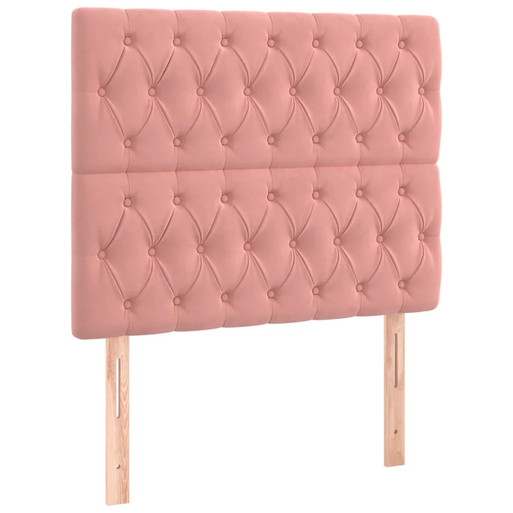 Testiera | Testata Rosa 100x7x118/128 cm Velluto