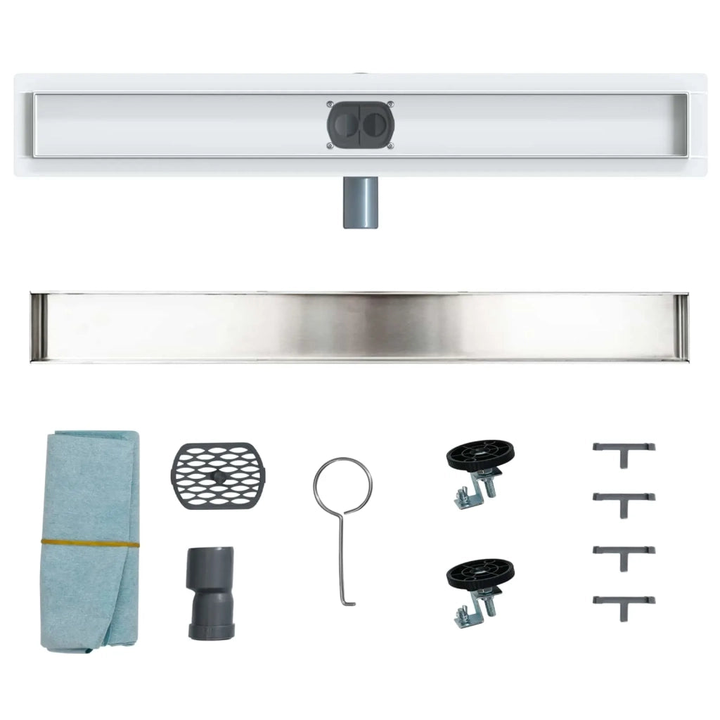 Scarico doccia 2-in-1 con sifone a 360¡ã Argento 70 cm CFW4726625
