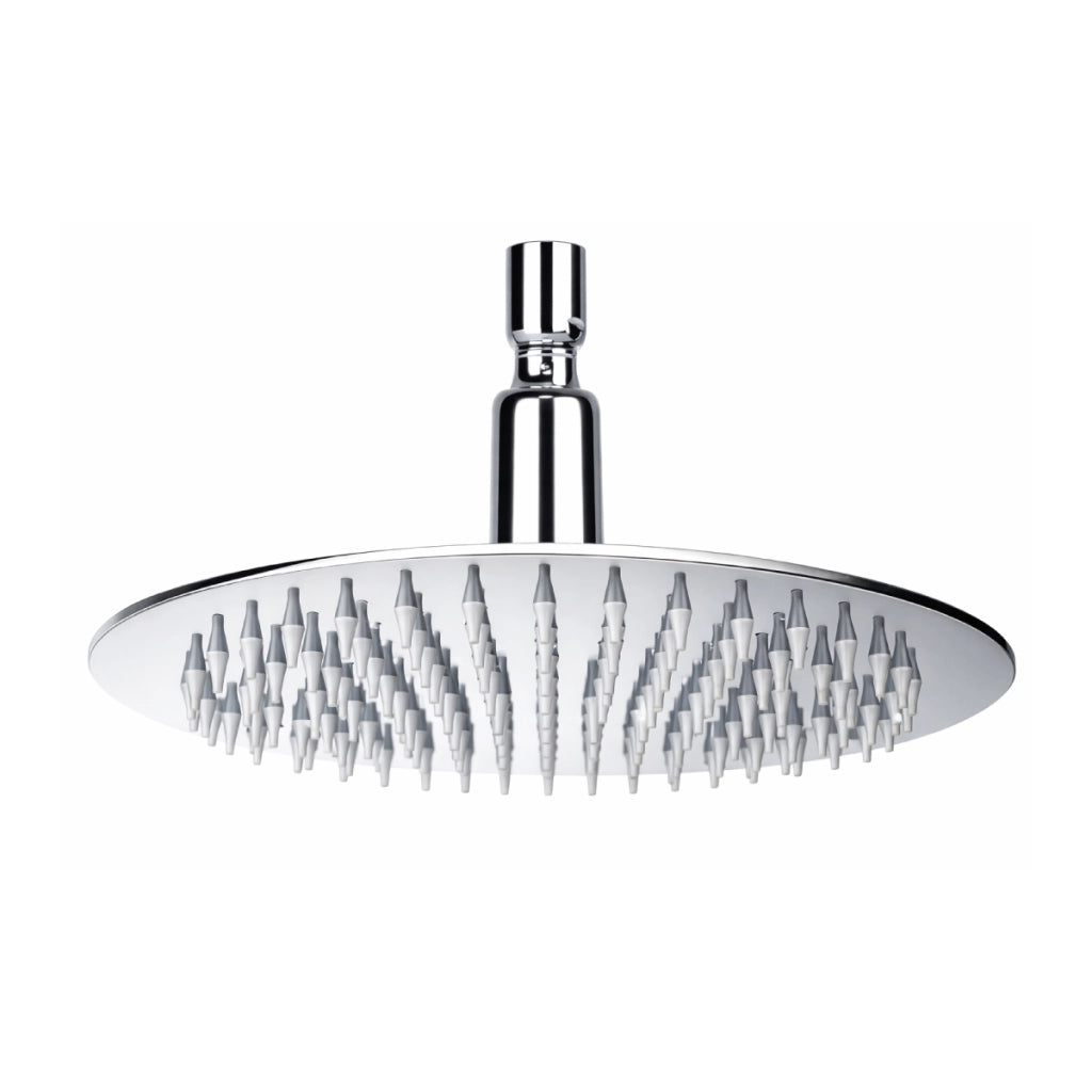 SOFFIONE DOCCIA TONDO IN ACCIAIO MODELLO CRYSTAL - 1/2 1 GETTO Ø300MM  - AER