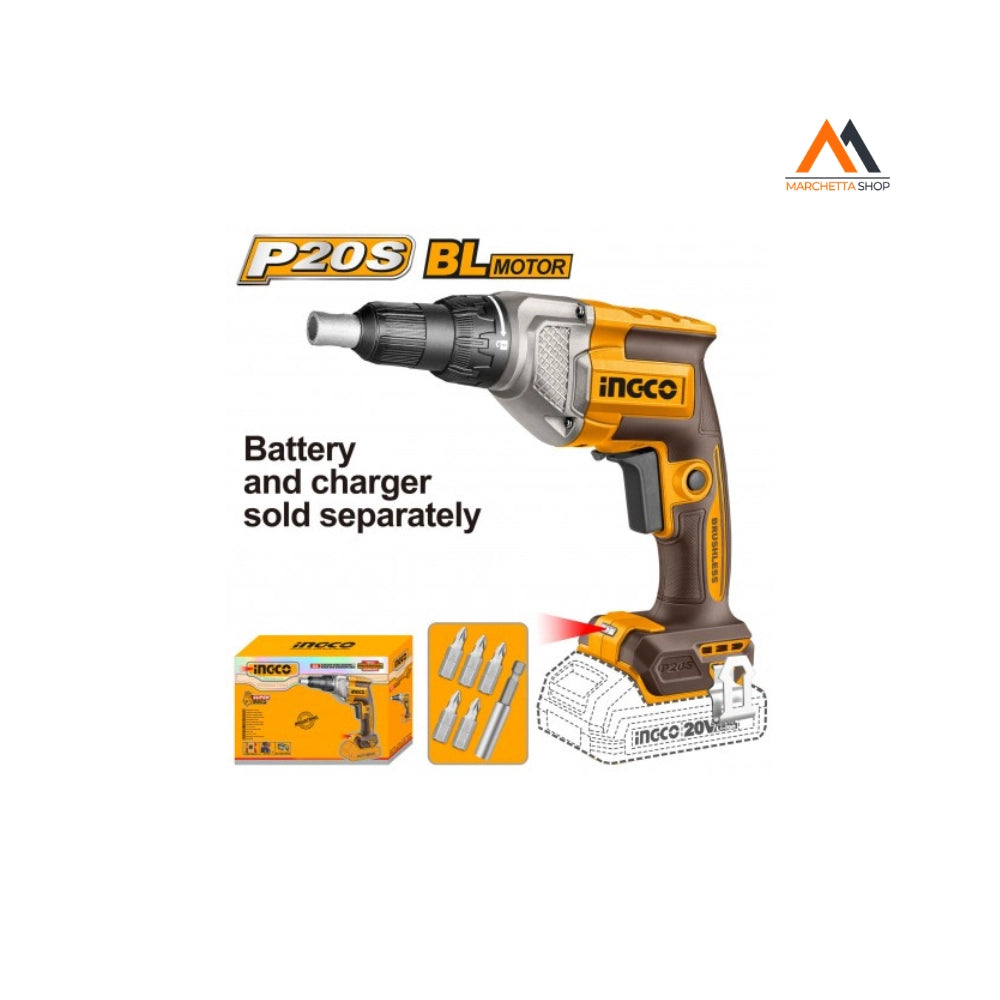 AVVITATORE A BATTERIA PER CARTONGESSO 20V NUDO