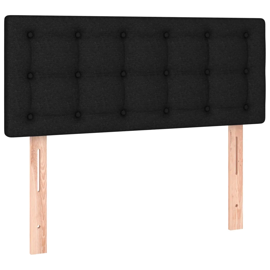 Giroletto a Molle con Materasso Nero 120x190 cm in Tessuto 3269753