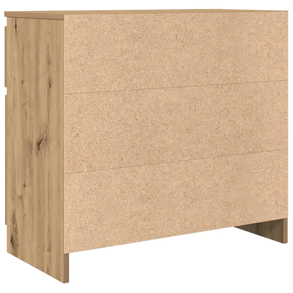 Credenza | Madia | Buffet da pranzo | Armadio da pranzo con Cassetto Rovere Artigianale 71x35x65 cm Truciolato
